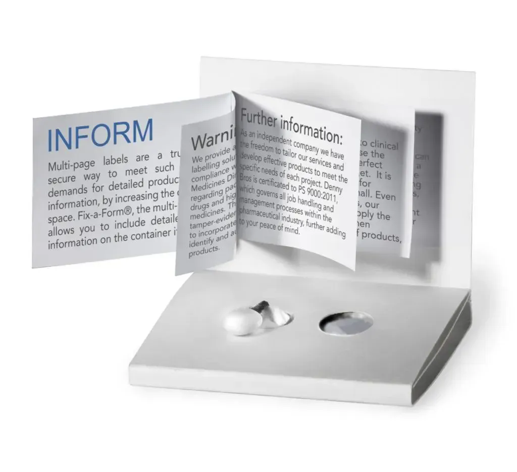 Come vengono utilizzate le etichette delle brochure nei settori dell'imballaggio e del marketing?