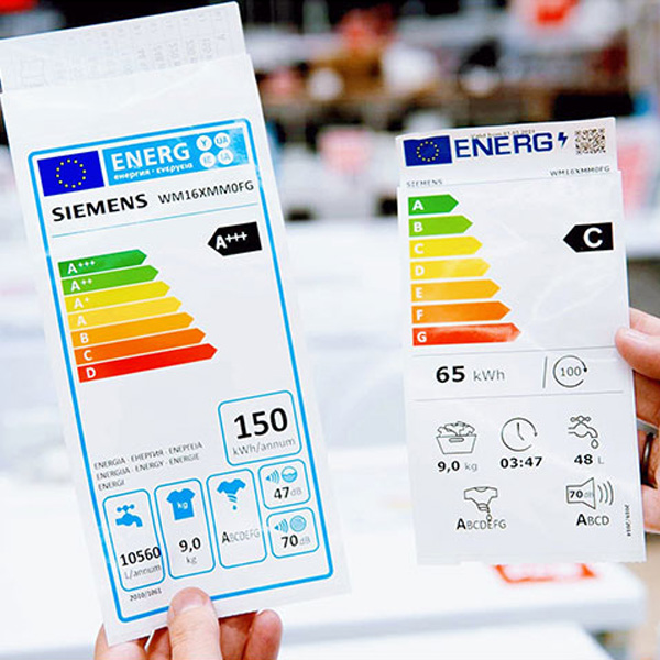 Etichetta di efficienza energetica del condizionatore d'aria