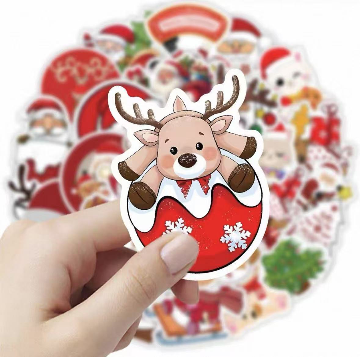 Adesivi da cartone animato di Natale