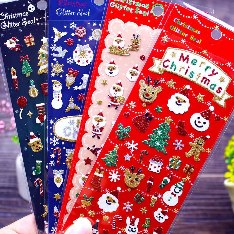 Adesivi glitter di Natale