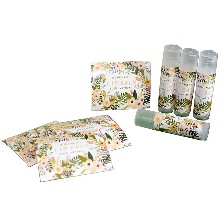 Etichette per balsamo per labbra
