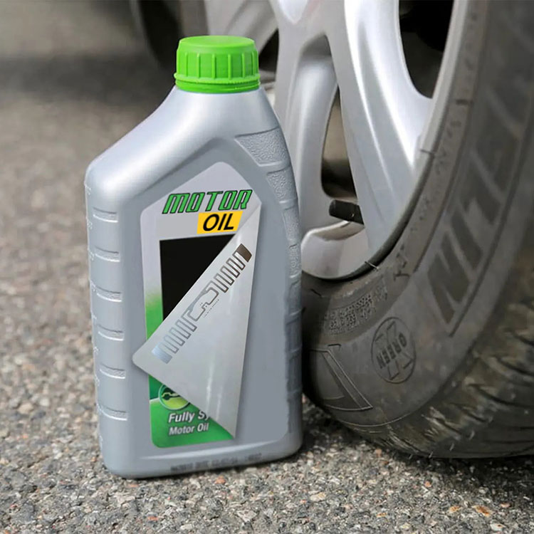 Etichetta multistrato dell'olio motore