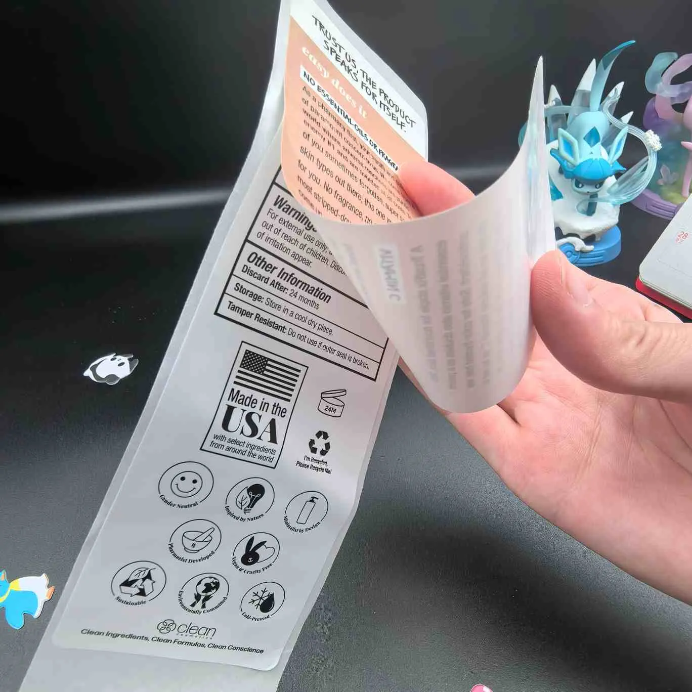 Multistrato per etichette cosmetiche