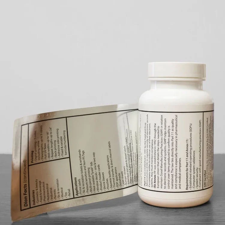 Etichette nutraceutiche e integratori