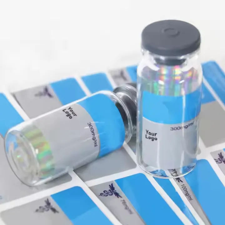 Etichette della fiala farmaceutica