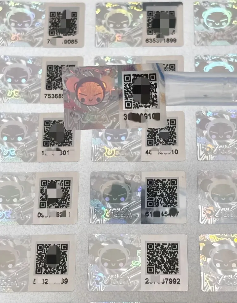 Codice QR Etichette anti-contatto