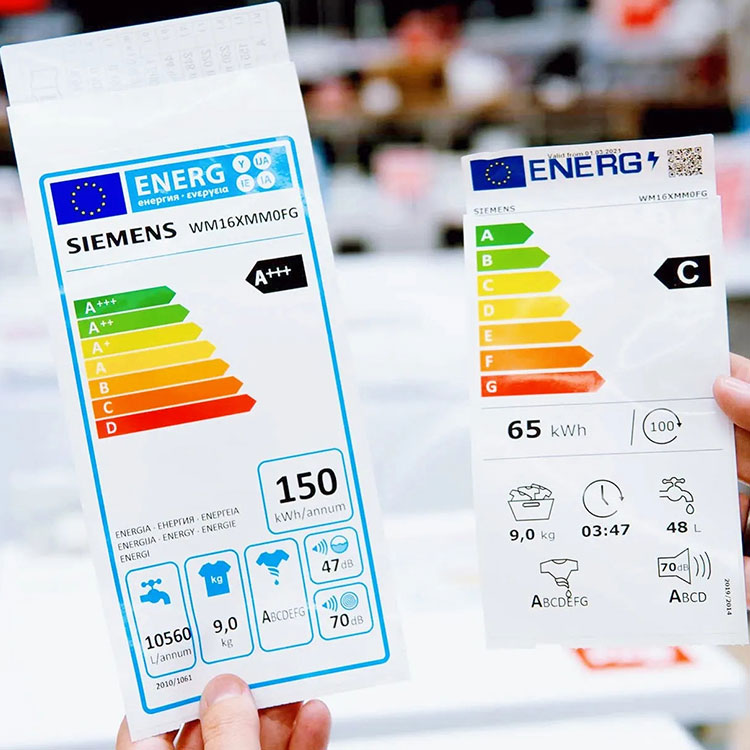 Etichetta di efficienza energetica del frigorifero