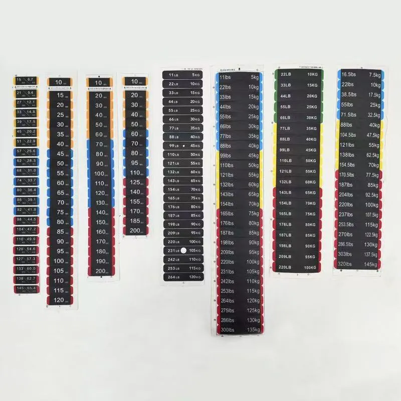 Etichette adesive per blocchi di peso
